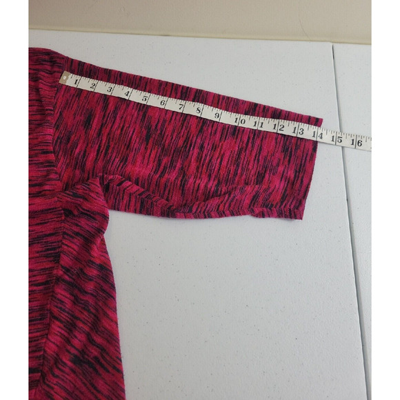 Catherines Pink Cowl Neck Knit 3/4 Sleeve Pullover Sweater Women's Plus Size 2X - Picture 6 of 8